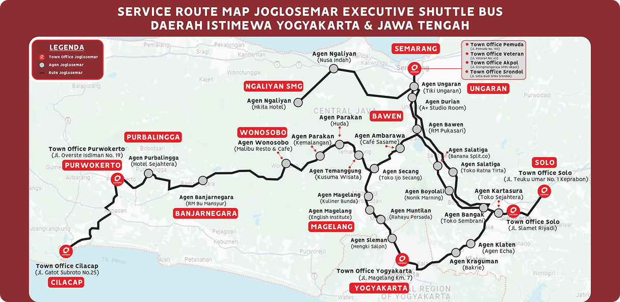 Service Route Map Joglosemar
